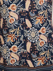 Floral Print Boho Short Sleeve Dress for Women