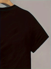 Flag Pattern Print Men's Short Sleeve T-shirt Graphic Tee