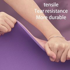 TPE Non-slip Yoga Mat 183x61x0.6cm Double Layer Fitness Mat