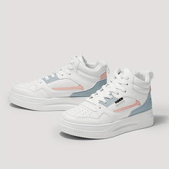Colorblock Platform Skate Shoes High Top Sneakers
