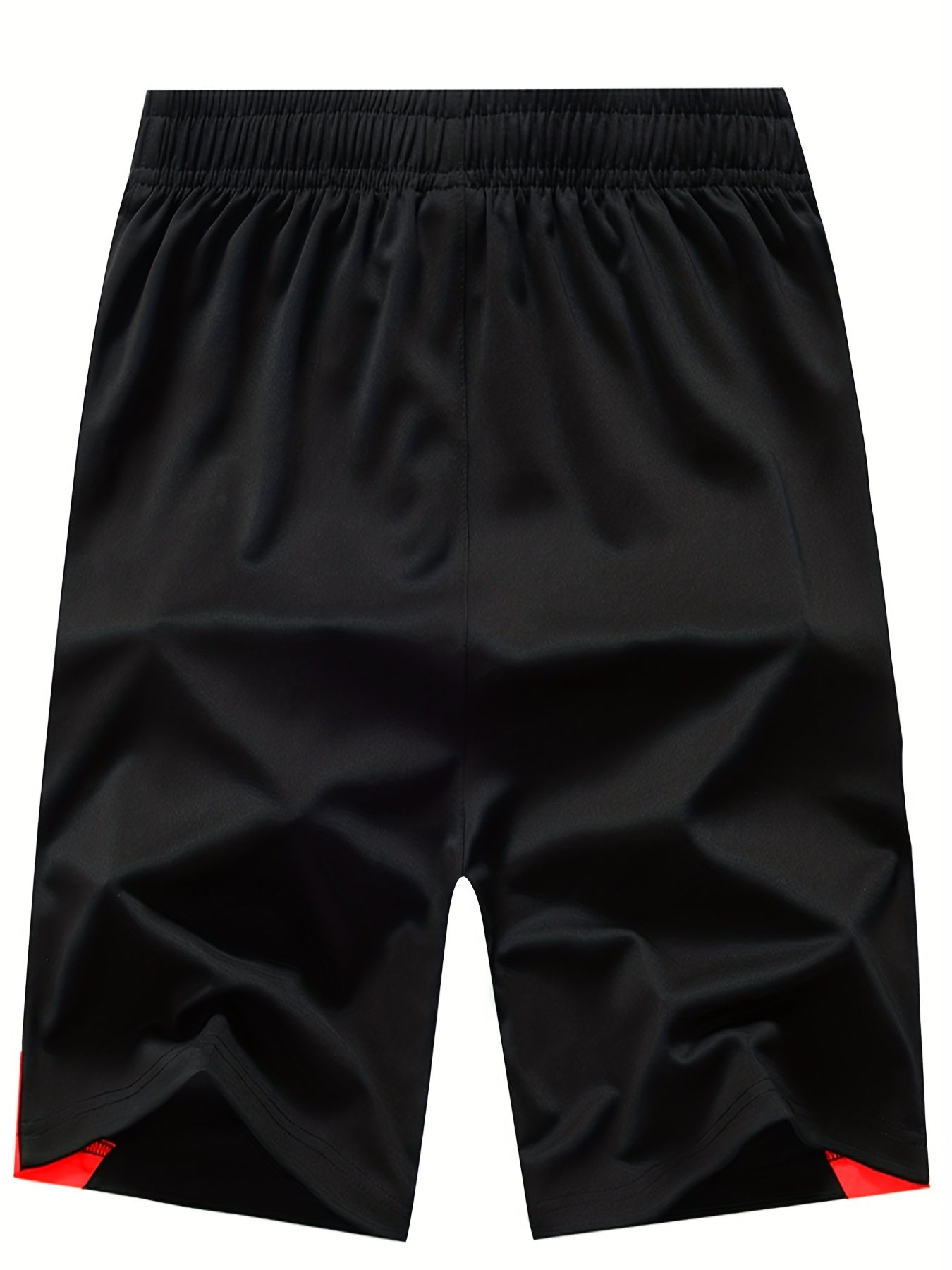 Men's Green Stripe Comfy Shorts High Stretch Elastic Waist Drawstring Shorts