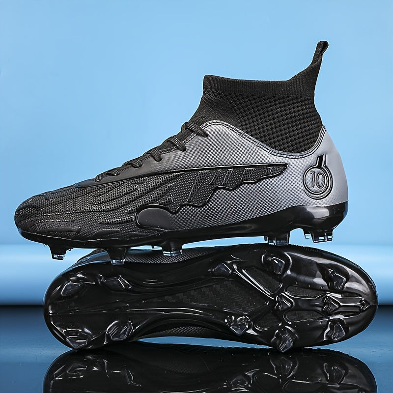 Boys High Top Non Slip Football Cleat with Spikes