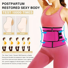 Zipper Waist Trainer Tummy Wrap Slimming Belt
