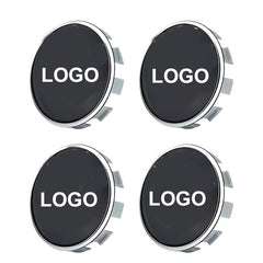 4pcs 68mm Wheel Center Caps Hub Cover with Tire Valve Cover Car Emblem