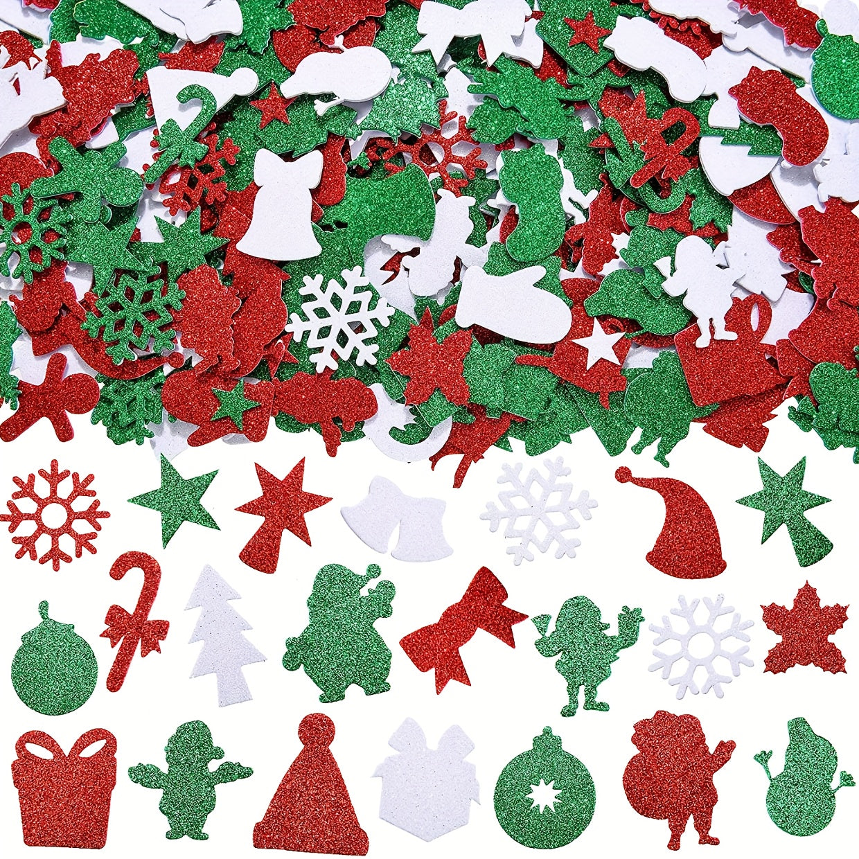 DIY Christmas Stickers 32 Shapes Self Adhesive Children Party Stickers