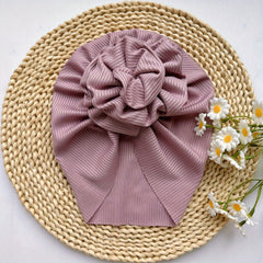 Soft Baby Headband with Big Flower - Newborn Hat