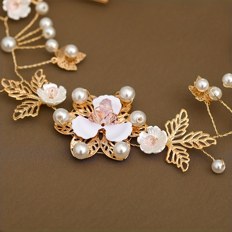 Faux Pearl Headband Bridal Hair Accessories