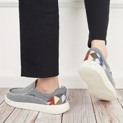 Men's Slip On Canvas Loafer Shoes Anti-Skid Walking Shoes
