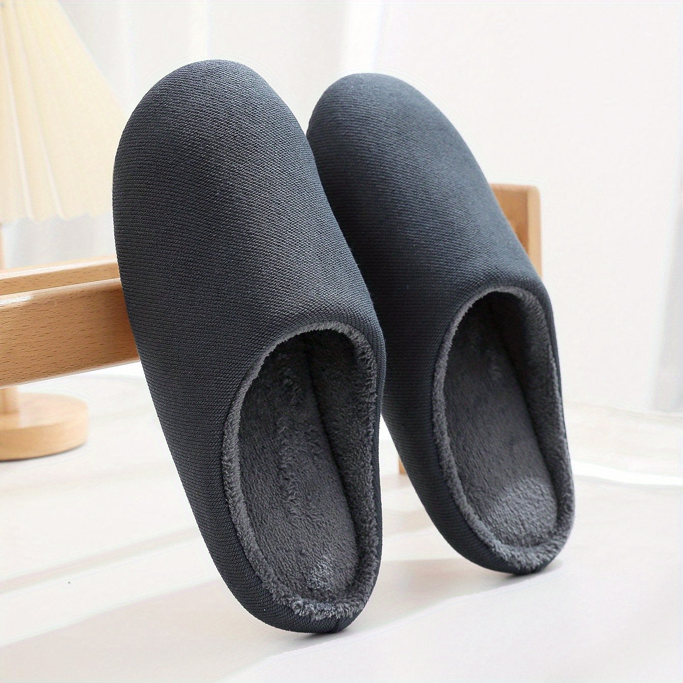 Soft Plush Cozy House Slippers for Men Winter Shoes