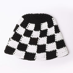 Checkerboard Lattice Bucket Hat Unisex