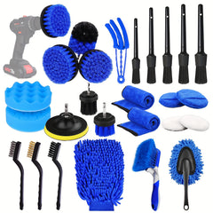 26pcs Car Detailing Brush Set Auto Detailing Drill Brush Set Car Detailing Brush