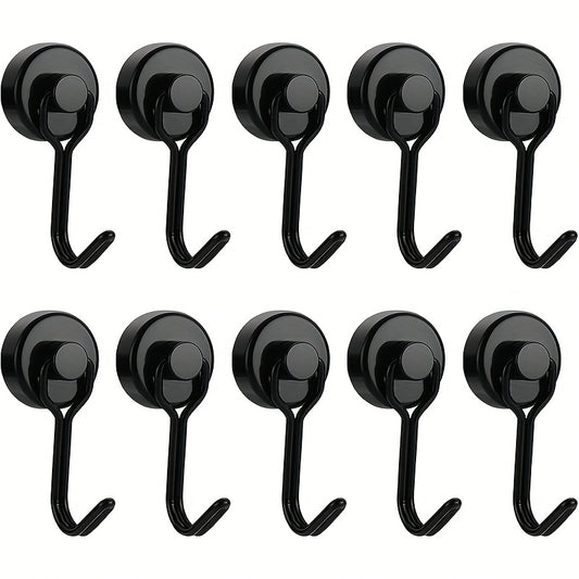 20pcs Neodymium Magnetic Hooks Heavy Duty for Grill Refrigerator Kitchen Office
