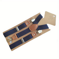Boys Teen Casual Adjustable Y Shape Metal Clip Suspenders