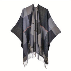 Vintage Cashmere Tassel Shawl Blanket Wraps