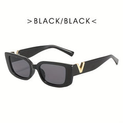 Hip Hop Square Sunglasses UV400 Anti Glare Beach Party Glasses