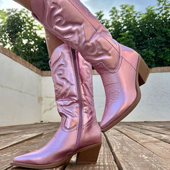 Western Style Mid Calf Boots for Women