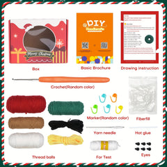 Beginner Crochet Kit: Woolen Doll Gift Set w/ Step-by-Step Video