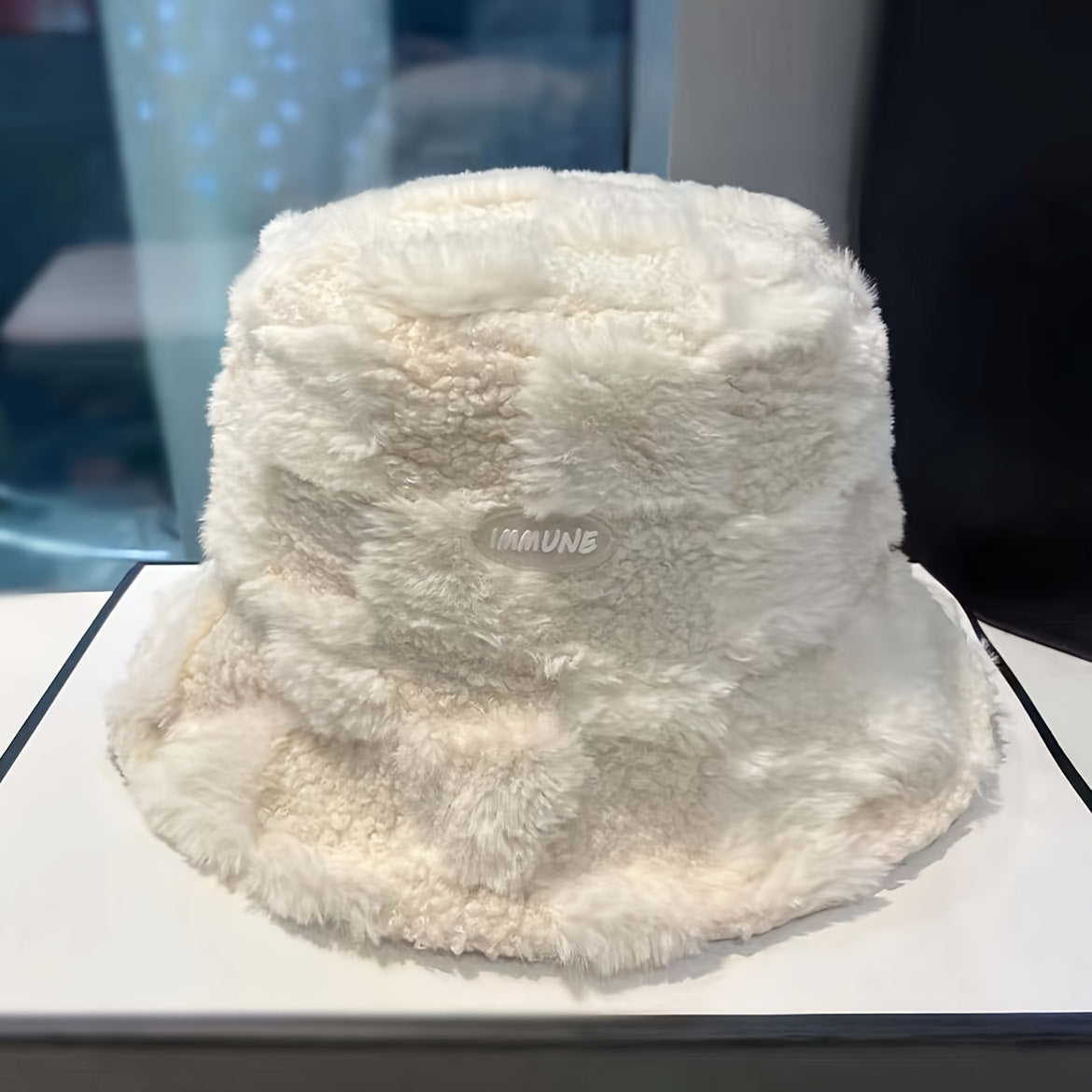 Winter Bucket Hat Fluffy Casual Warm Fisherman Hats For Men Women