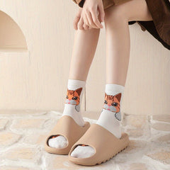 Girls Kids Cat Pattern Socks Casual Sport Children s Socks