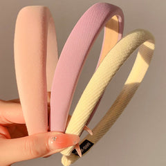 Sweet Wide Non-slip Hair Hoop for Girls - Face Washing Sports Yoga Headwear