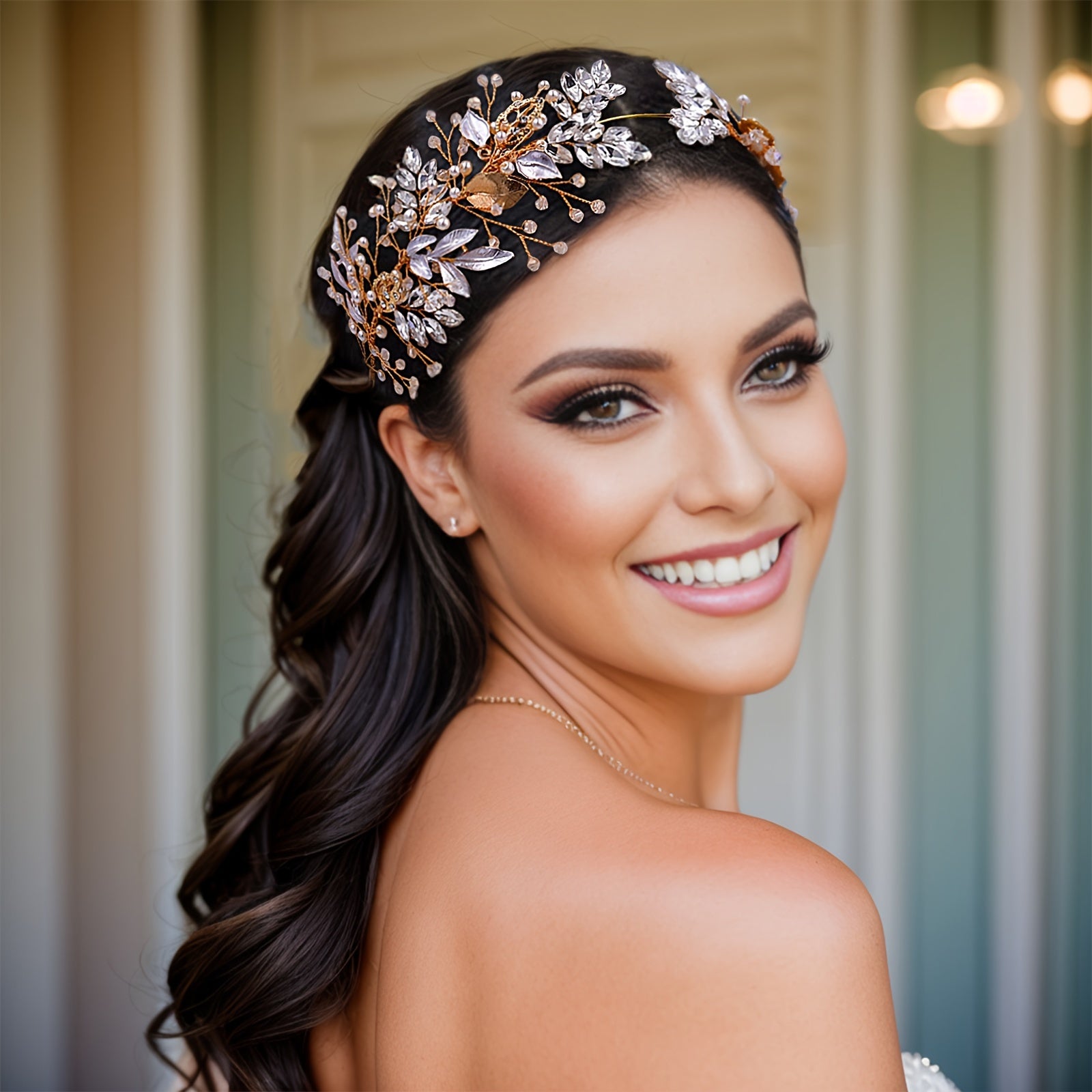 Beaded Jewelry Headband Rhinestone Headwear Bridal Wedding Dress Hair Accessorie