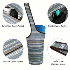 Yoga Mat Bag With Large Pocket And Zipper Pocket