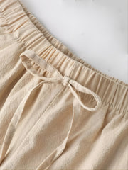 Women's Outdoor Sports Shorts with Knot Front and Loose Fit