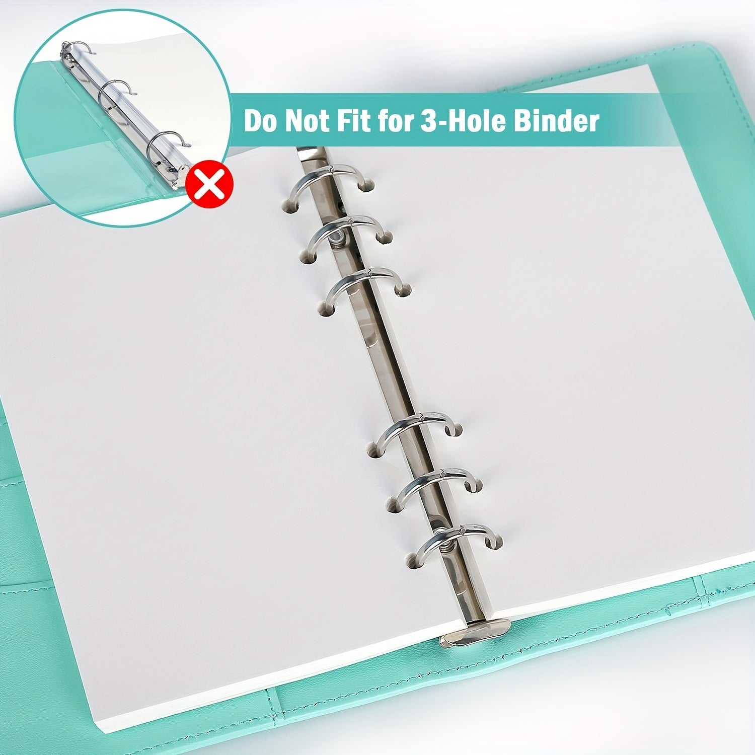 A6 Filler Paper 80 Sheets 160 Pages Blank Loose Leaf Refills