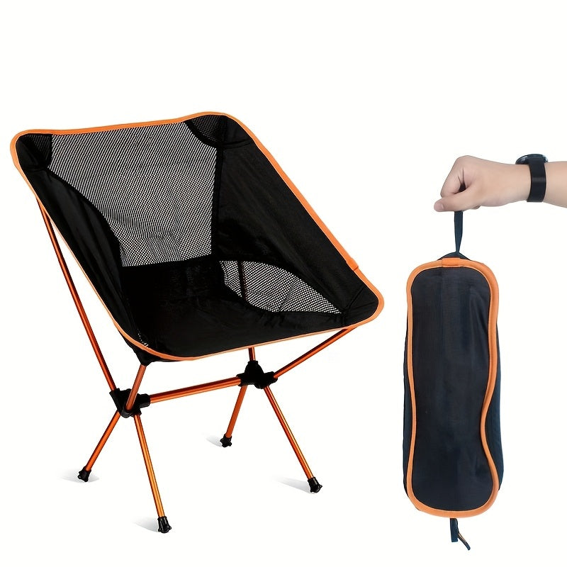 Portable Outdoor Folding Chair Reclining Compact Ultralight Camping Chair