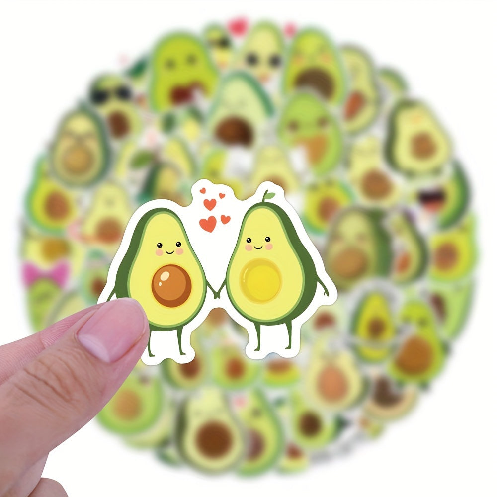 Avocado Stickers Fruit Vinyl Stickers For Water Bottle Laptop Phone Luggage