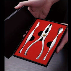 Stainless Steel Crab & Lobster Sheller Double Spoon Fork Seafood Cracking Tool