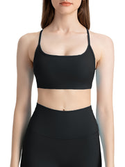 Criss Cross Sports Tank Top Beauty Back Sports Bra