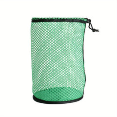 Portable Golf Mesh Bag Ball Holder Drawstring Lightweight Outdoor Travel Cam