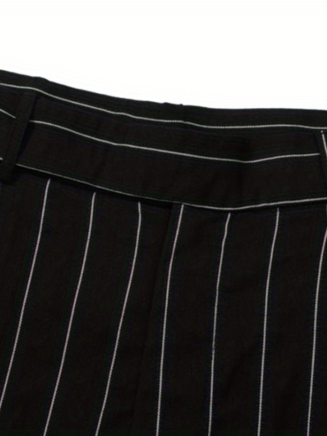 Striped Print High Waist Summer Shorts Women's Clothing