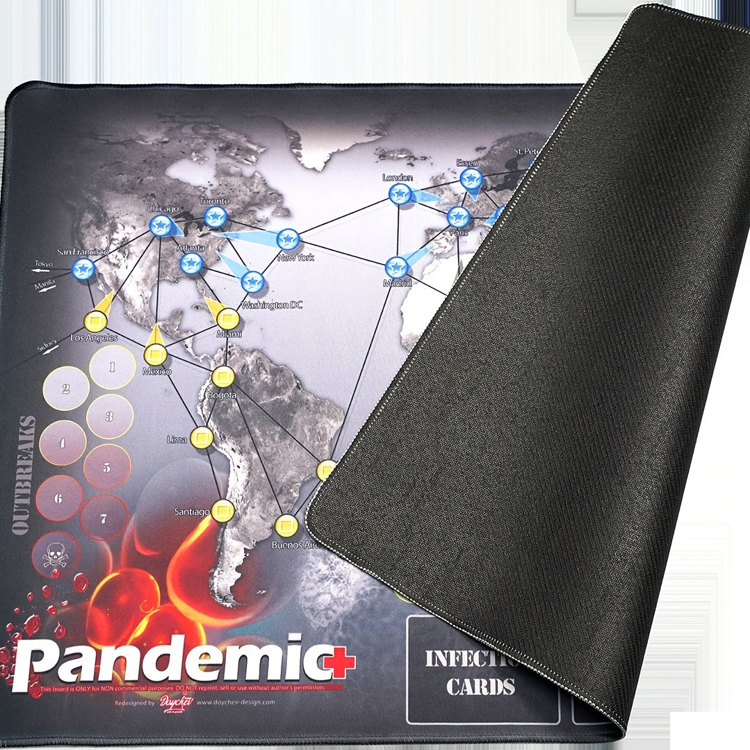 Pandemic Board Game Play Mat Base Game Family Board Game Map Player Mat