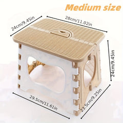 Portable Folding Stool Lightweight Compact Plastic Chair for Camping Fishing