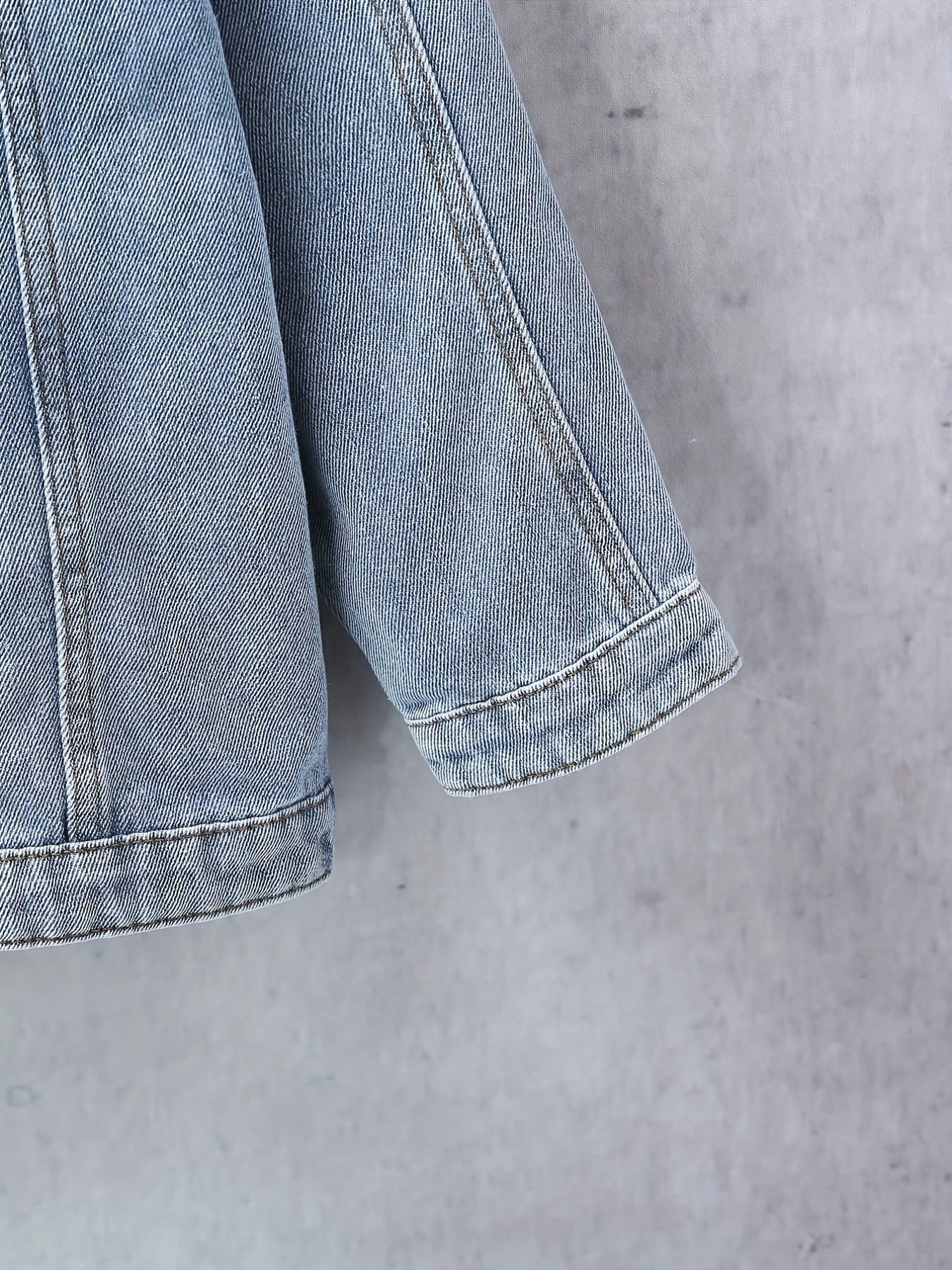 Boys Denim Jacket Camo Pocket Lapel Coat