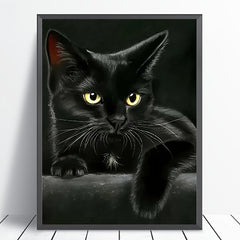 DIY Cat Diamond Painting Set 30x40cm Frameless