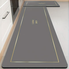 Rubber Backing Kitchen Floor Mat Non slip Waterproof Kitchen Rugs Sets