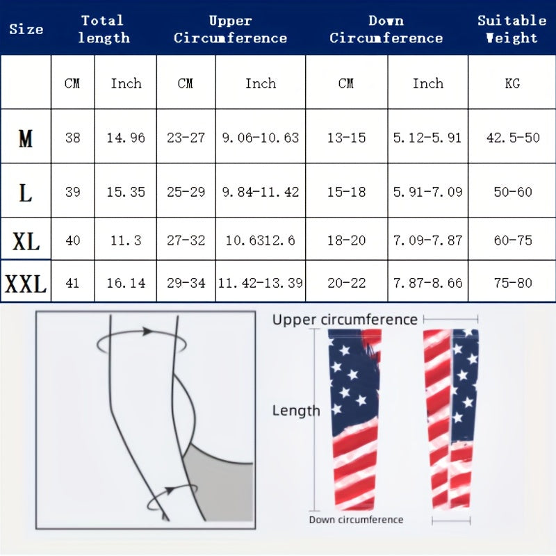 High Performance Compression Arm Sleeves for Sports - Youth & Adult Sizes