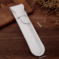 Retro PU Pencil Case Business Portable Pen Cover Flip Storage