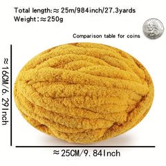 2pcs Thick Chenille Yarn for DIY Knitting & Crocheting Cat Dog Houses