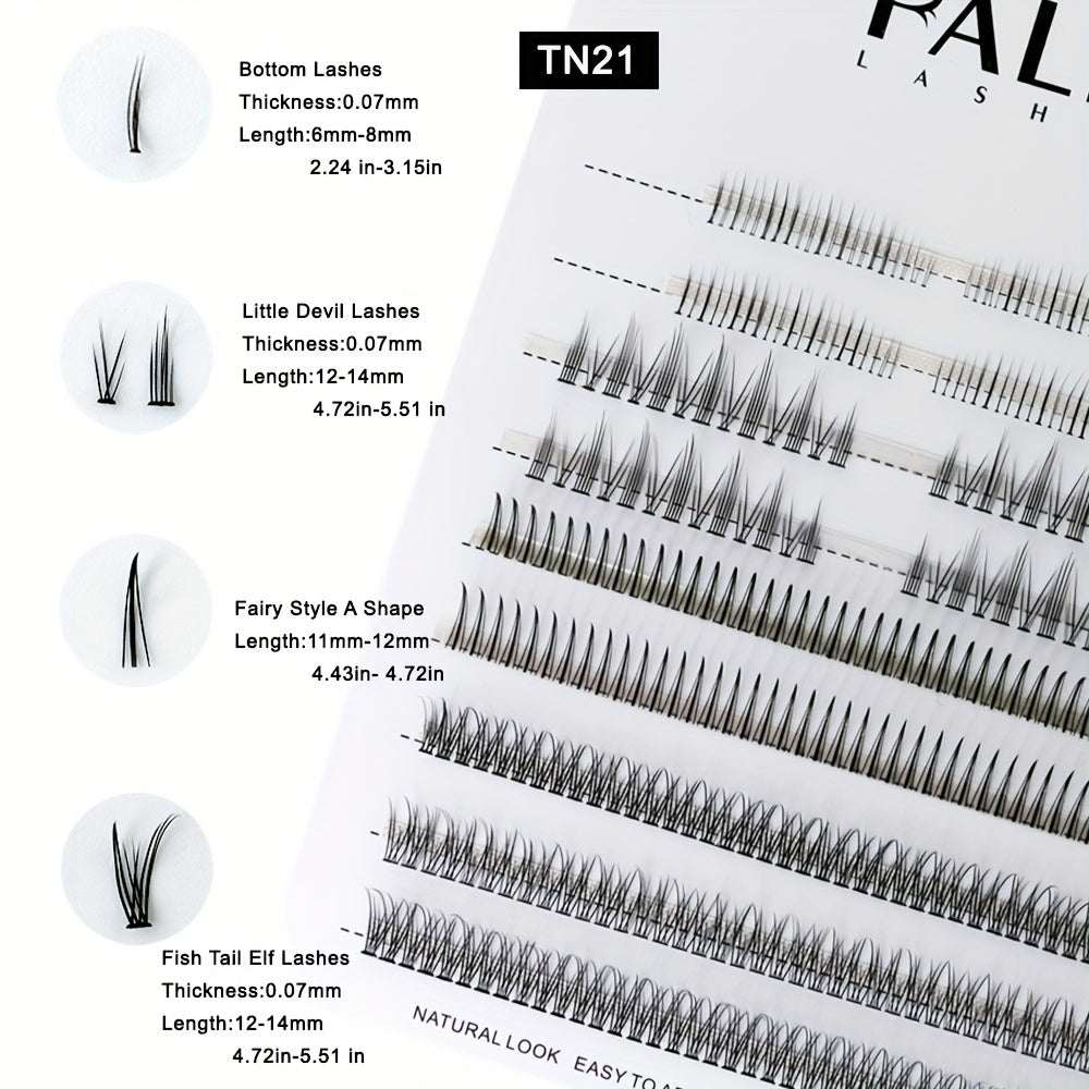 Curling Wispy Lash Kit Natural Look Long Thick Volume Lashes