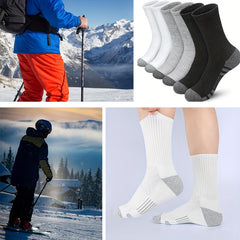 Men's Mid Crew Sport Socks - Sweat Absorbing & Comfy