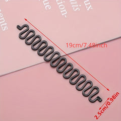 2pcs Hair Styling Tools Bun Maker Braider Roller Hooks