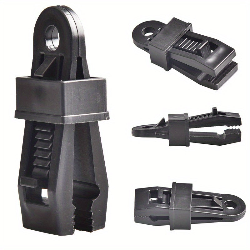 4pcs Awning Hook Lashing Buckle for Tarpaulin and Tent - Camping Essential