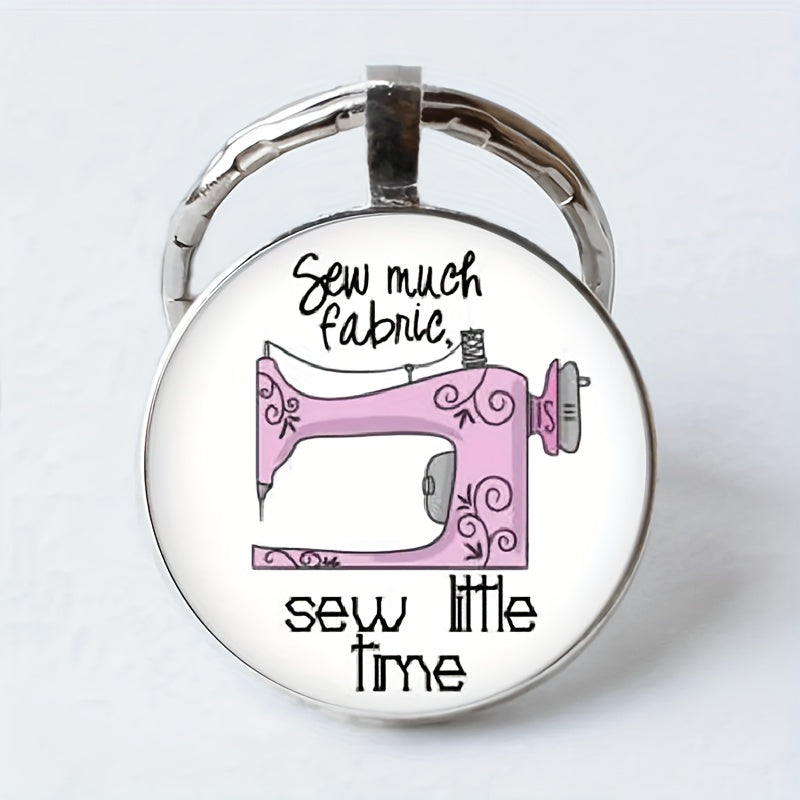 Vintage Sewing Machine Keychain for Boys and Girls