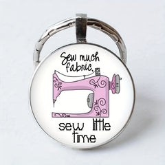 Vintage Sewing Machine Keychain for Boys and Girls