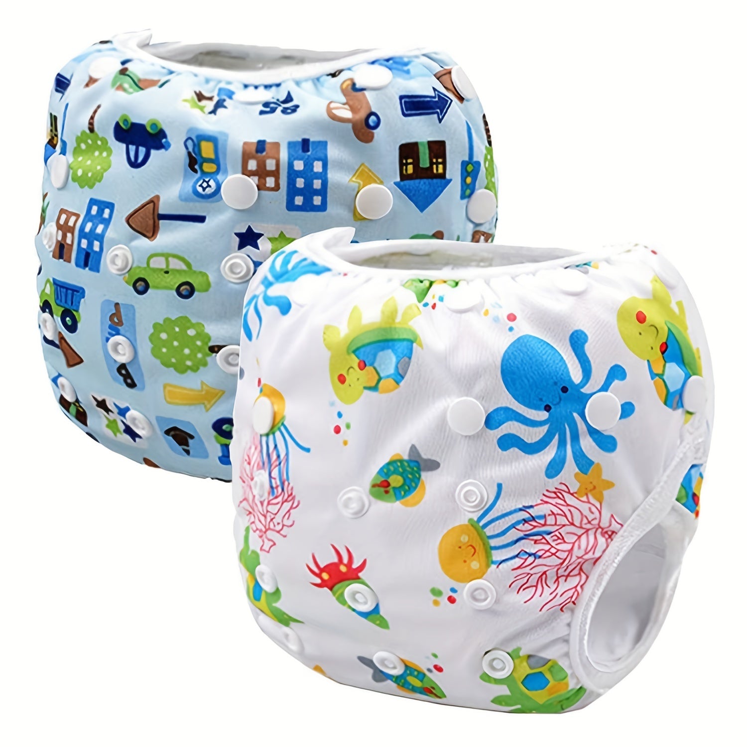 Adjustable Baby Swim Diaper for 0-3T Boys & Girls