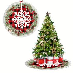 1pc Christmas Tree Skirts Farmhouse Decorations